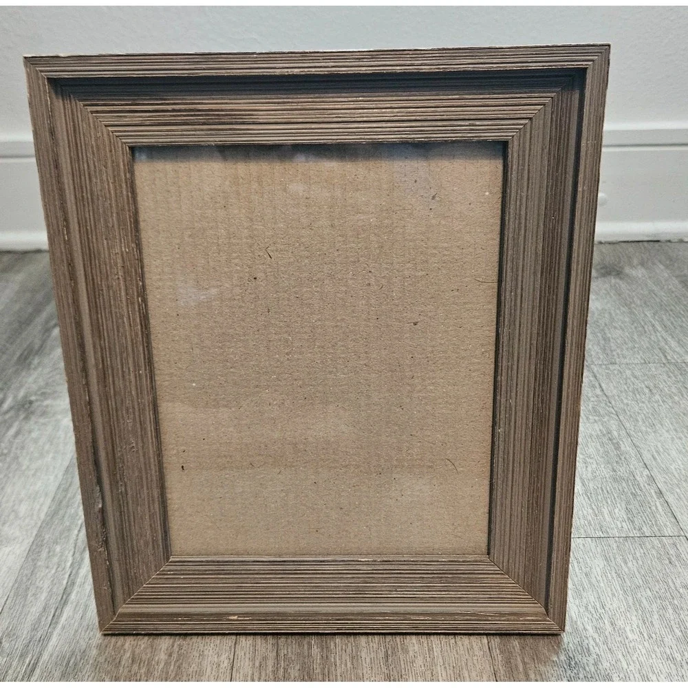 Faux‎ Wooden Photo Frame Free standing 11x13 Glass picture insert